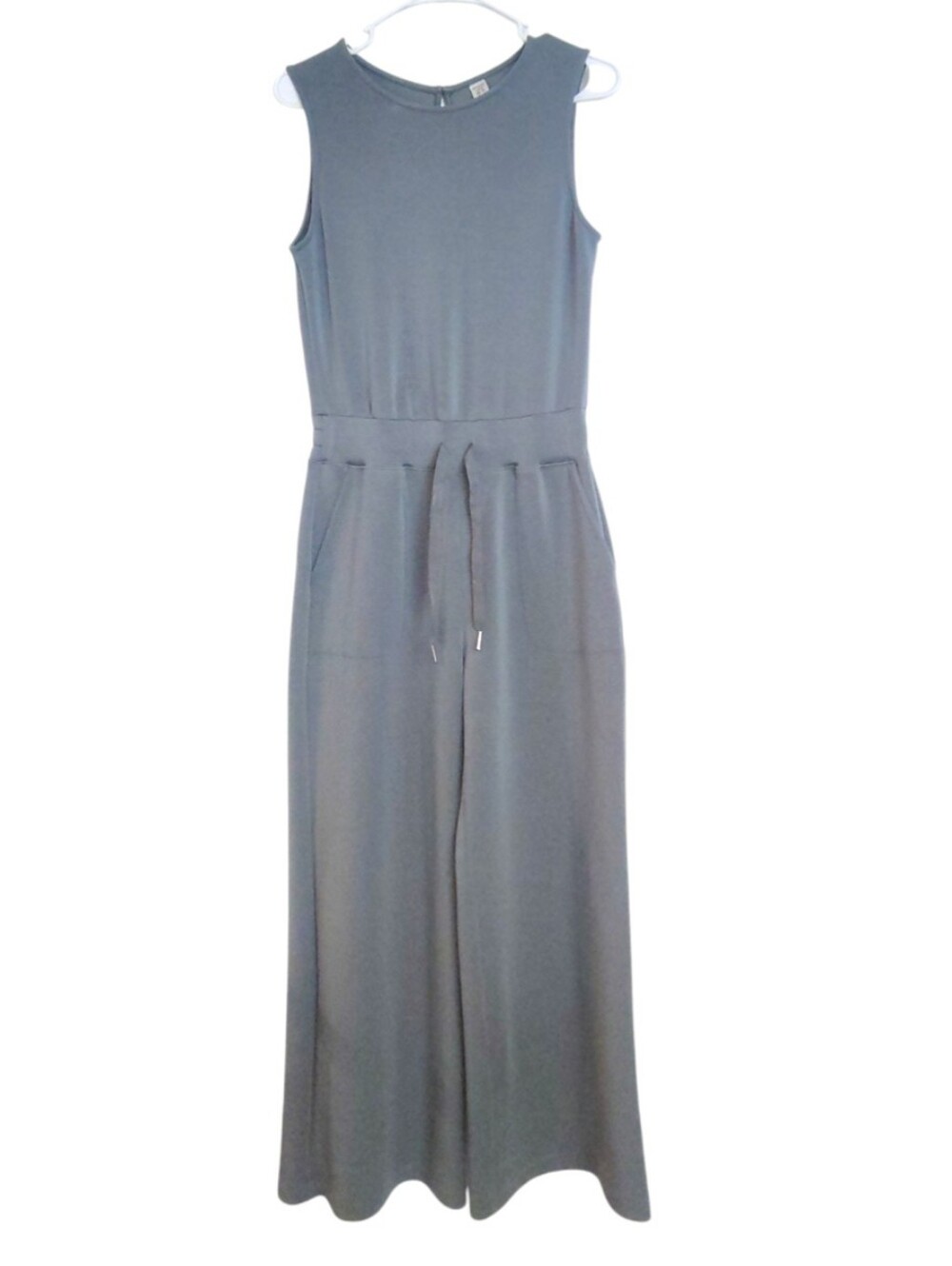 Spank Women's AirEssentials Sleeveless Drawstring Wide Leg Jumpsuit Haze Grey S - Picture 5 of 6